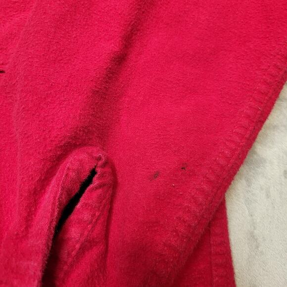 Vintage Woolrich Shirt Mens Large Red Flannel Button Up Outdoors Workwear 90s - Picture 4 of 8